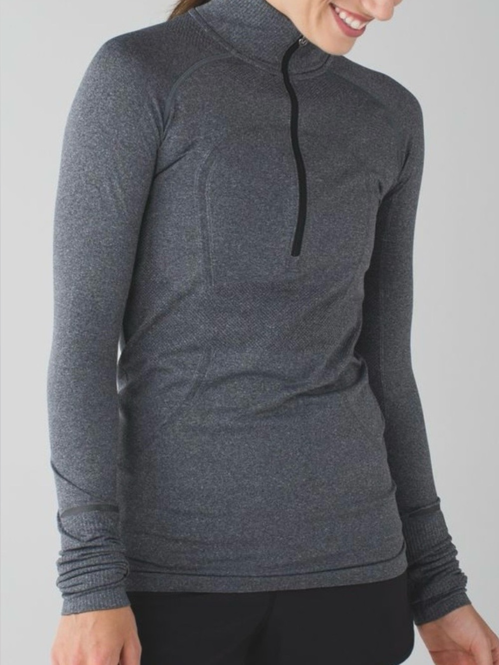 Lululemon Swiftly Tech Half Zip Long Sleeve Top Gray Size 4 Running